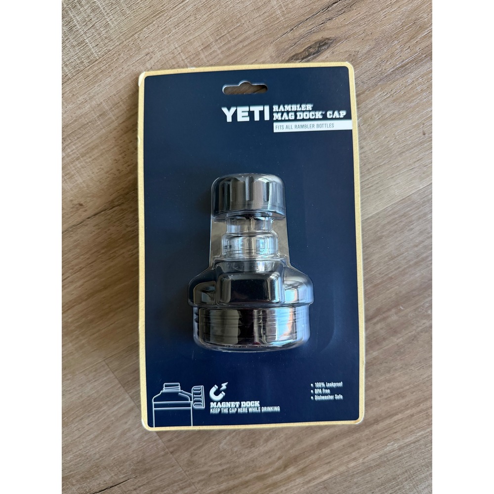 YETI Rambler MagDock Cap Black Magnetic Accessory for Rambler Bottles New
